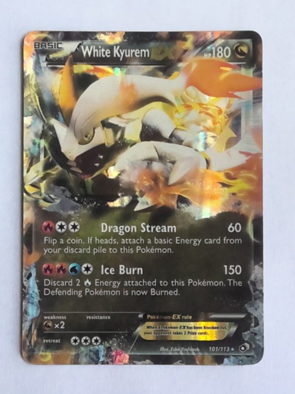 White Kyurem EX 101/113 Holo Legendary Treasures